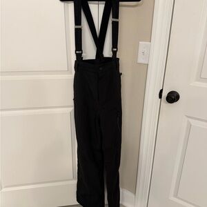 Unisex Youth, Black Suspender Pants
